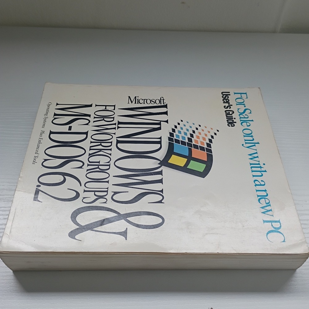 Microsoft Windows For Workgroups & MS-DOS 6.2 Users Guide Manual Vtg - Picture 6 of 10